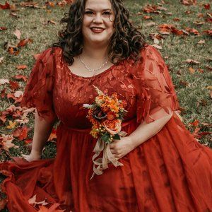 Formal Dress for Prom/Bridesmaid, Plus Size, Red